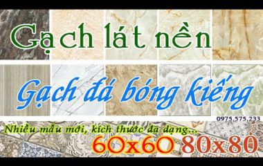 Gạch lát nền giá rẻ, gạch bóng đá kiếng 60x60, 80x80cm giá siêu rẻ