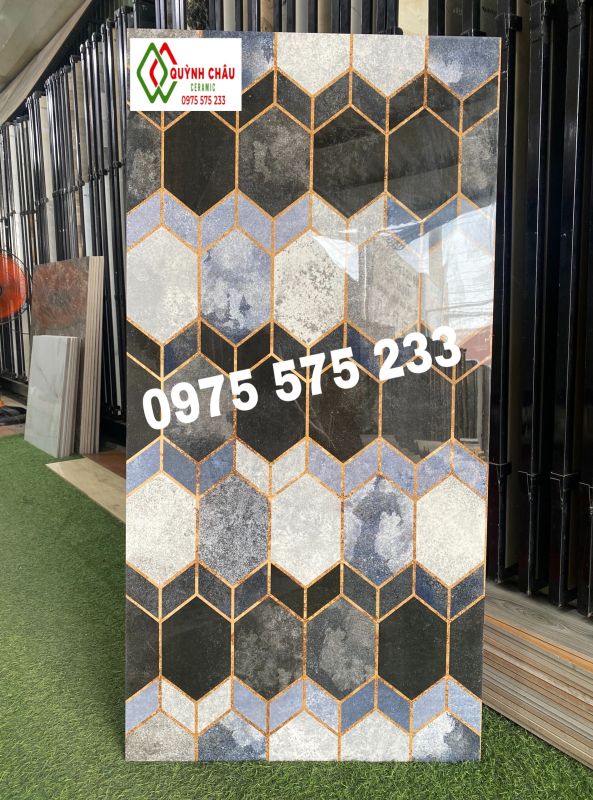 Gạch lát ốp phòng khách trang trí đẹp 60x120 khổ lớn