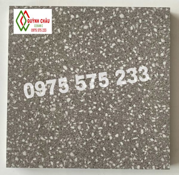 Gạch đá mờ 60x60 terrazzo mờ xám trung quốc 4116