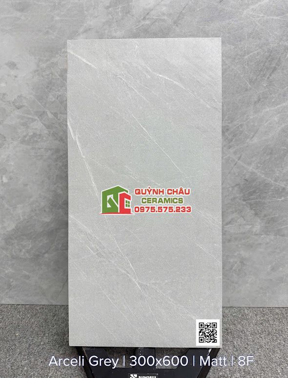 Gạch mờ 30x60 ấn độ xám vân đá cao cấp