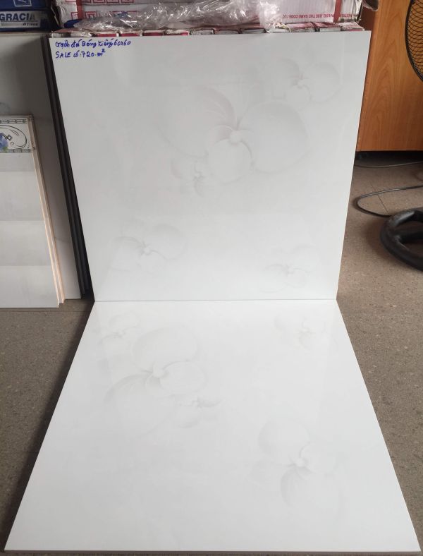 Gạch lát nền cmc 60x60 vân bông giá rẻ - Đá bóng kiếng toàn phần 60x60 cmc giá rẻ