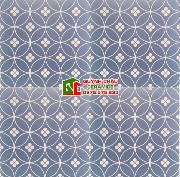 Gạch bông 20x20 hoa văn xen cổ điển