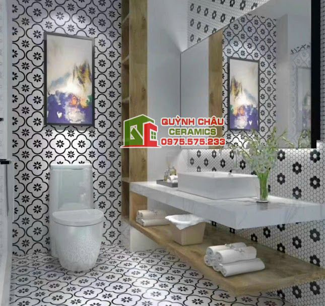 Gạch bông lát nền hình hoa mai 30x30 cm