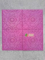 Gạch bông hồng tím đậm trang trí giả cổ 40x40cm