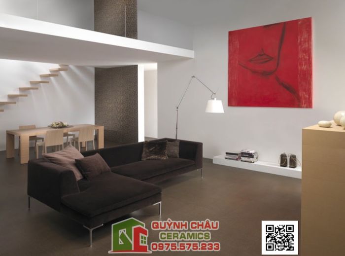 Gạch Italia cao cấp 60x120 màu nâu Coffee bề mặt mờ vân sọc