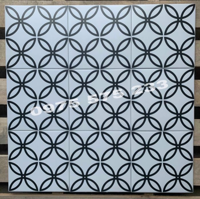 Gạch bông hoa văn 1 mẫu 20x20 lát nền đẹp