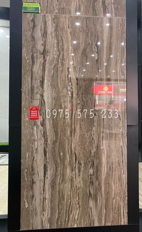 Gạch vân đá sọc nâu xám 60x120 nhập khẩu bóng kiếng gạch bình chánh