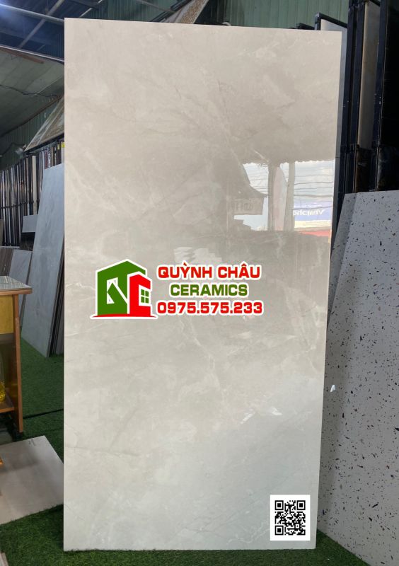 Gạch lát nền 80x160 ấn độ Barcelona Bianco vân đá bóng nhẹ 5069