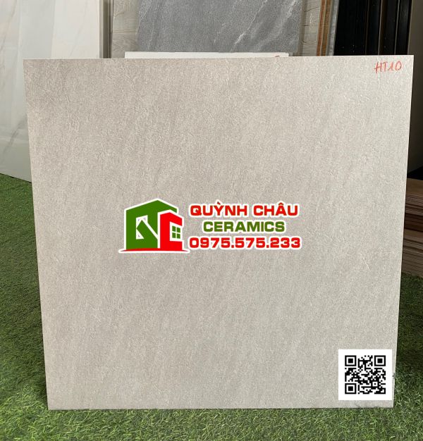 Gạch đá mờ 60x60 lát ban công hiệu ứng điêu khắc