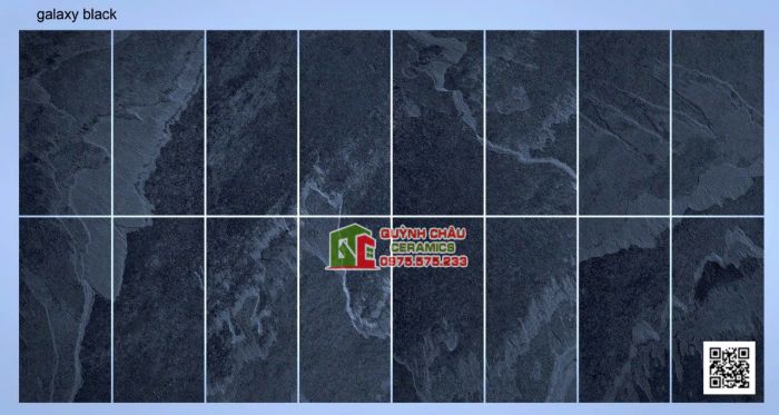 Gạch 30x60 ấn độ đen mờ giả đá cao cấp