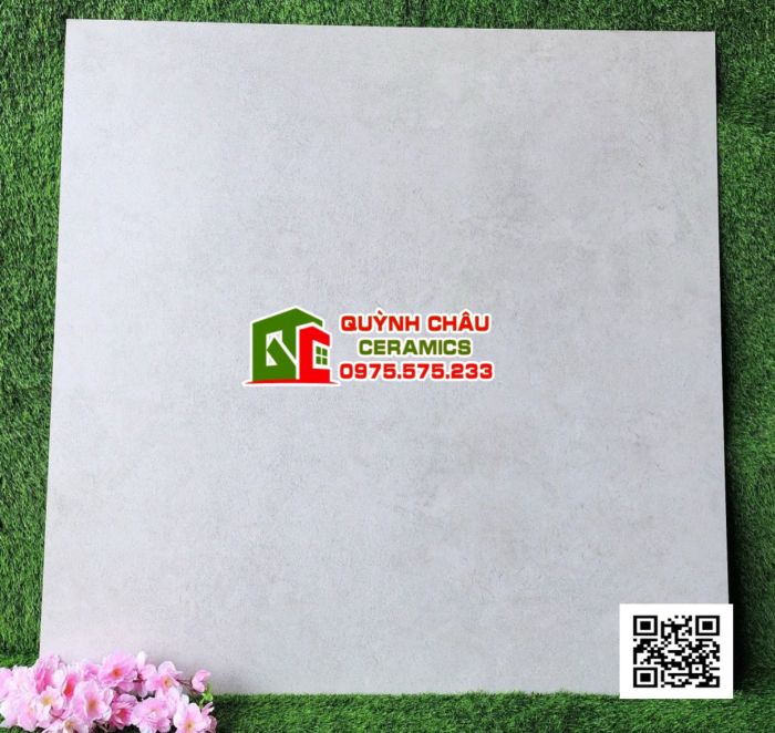 Gạch trung đô 120x120 đá mờ matt vân xám xi măng