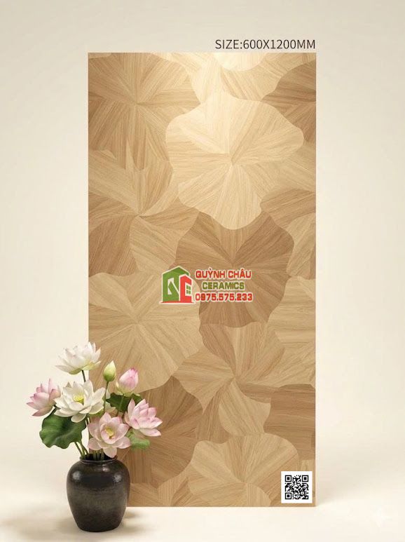Gạch vân gỗ lá sen 60x120 trung quốc cao cấp