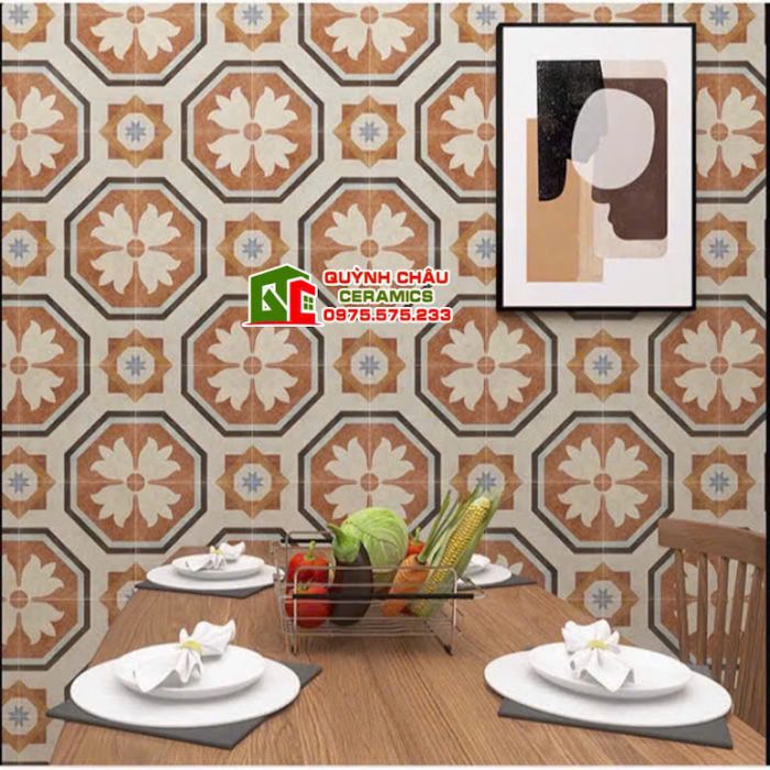 Gạch bông lát nền hoa văn giả cổ 30x30 cm