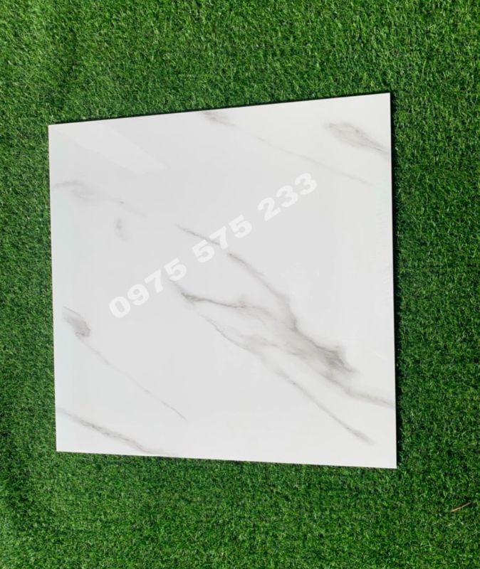 Gạch granite bóng kính 60x60 ấn độ trắng vân mây 3843
