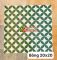 Gạch bông hoa văn đồng tiền xanh lá 20x20 cm