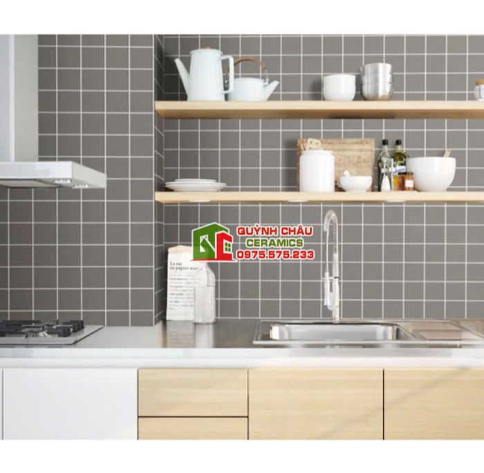 Gạch thẻ ốp tường 10x10 trắng xám xanh