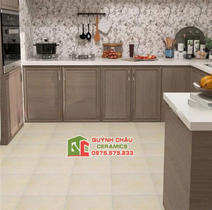 Gạch bông giả cổ 30x30 màu cam nhạt