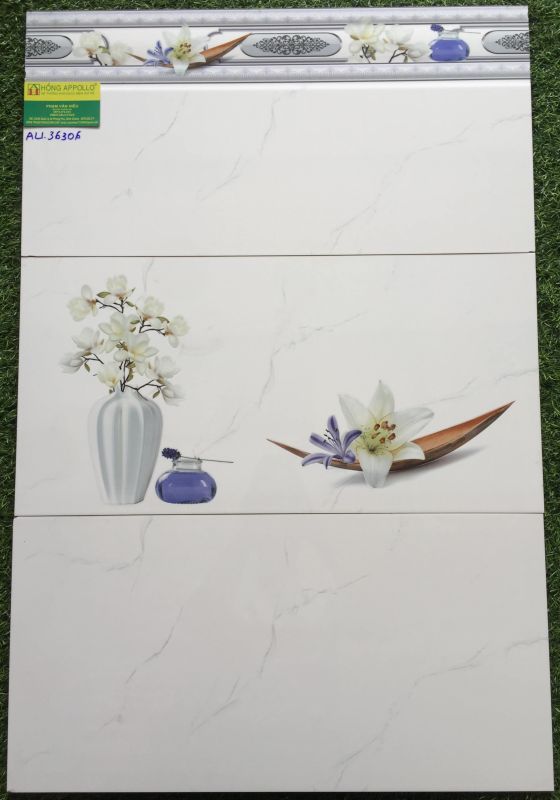 Gạch ốp tường 30x60 trắng vân mây đẹp  AU36306 2860