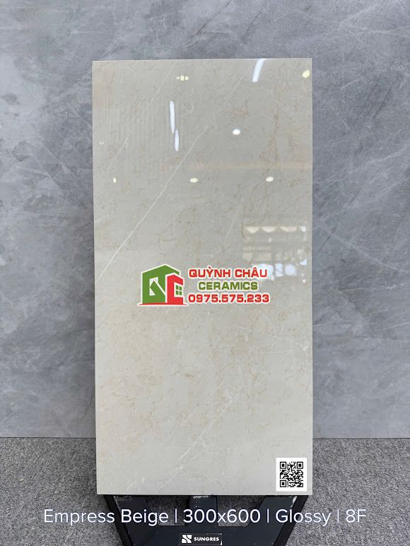 Gạch ốp tường 30x60 kem bóng ấn độ cao cấp