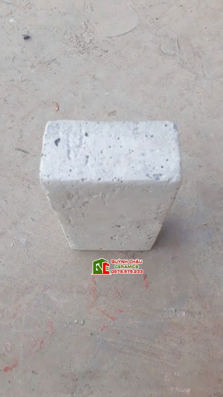 Gạch cổ xây tường lát sân bê tông màu xám 18x9cm