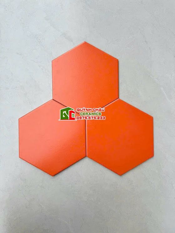 Mẫu gạch lục giác trang trí màu đơn sắc