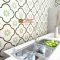 Gạch bông 30x30 hoa mai xanh đẹp