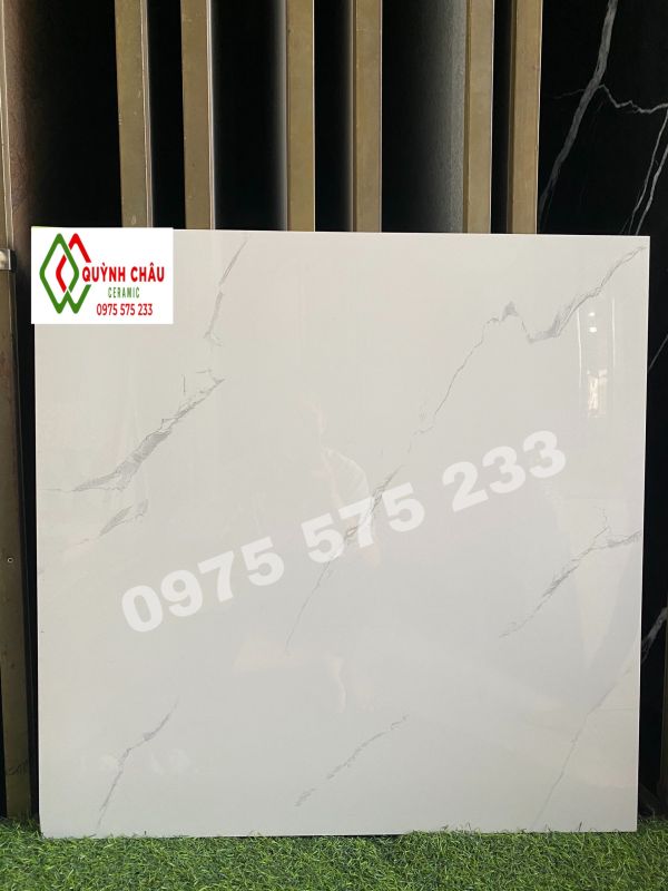 Gạch bóng kiếng 60x60 tông trắng cao cấp 4012