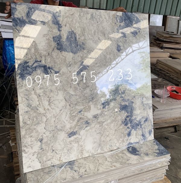 Gạch lát nền 1 MET X 1 MET vân đá mây xanh trung quốc