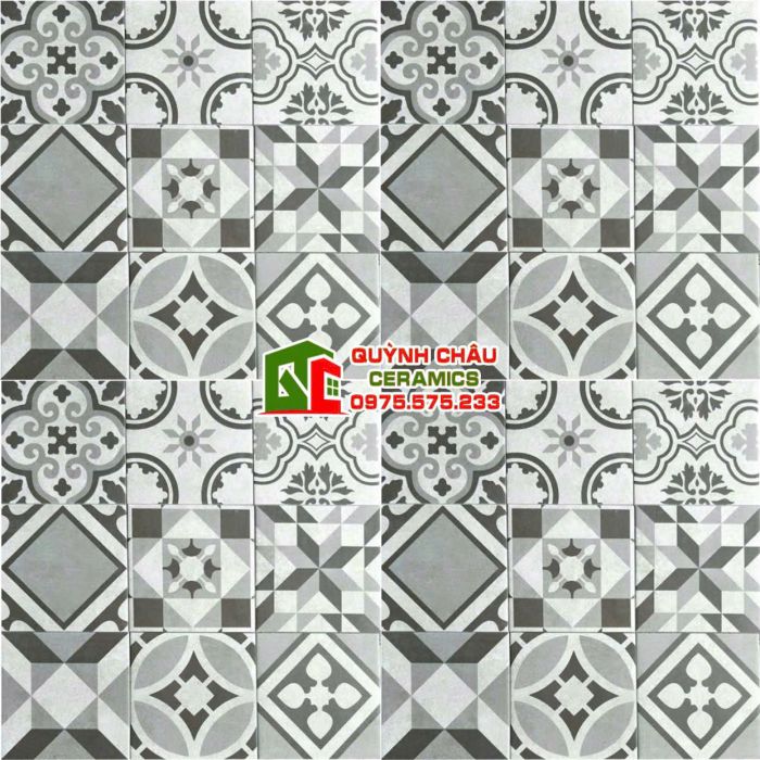 Gạch bông lát nền phòng khách 20x20 đẹp
