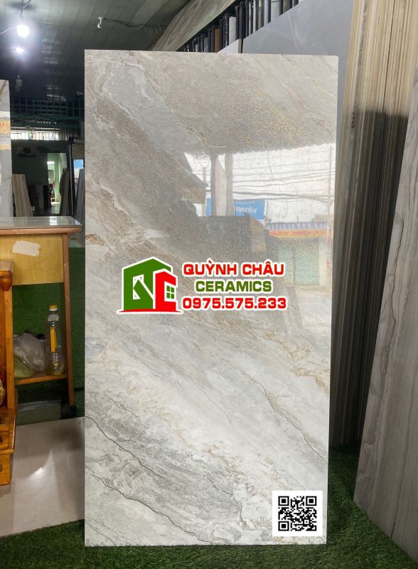 Gạch nhũ vàng 60x120 khắc kim họa tiết vân đá đồng chất trung quốc