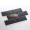 Gạch thẻ 10x20cm màu đen mờ vát cạnh