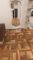 Gạch giả gỗ 60x60 màu nâu hoạ tiết lắp ghép   