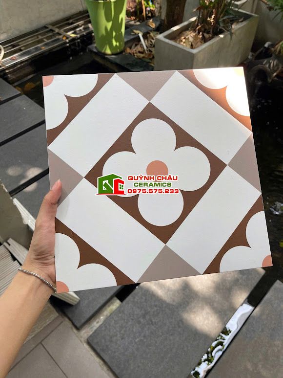 Gạch bông lát nền hoa văn ấn tượng 30x30 trung quốc