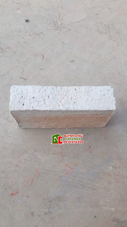 Gạch cổ xây tường lát sân bê tông màu xám 18x9cm