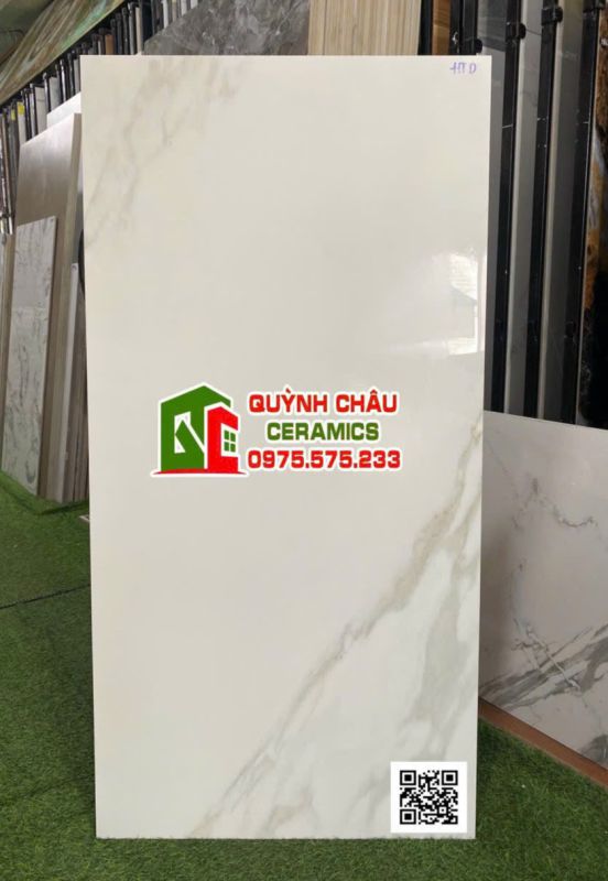 Gạch bóng kiếng 60x120 trắng vân xám ấn độ giá tốt tại bình chánh