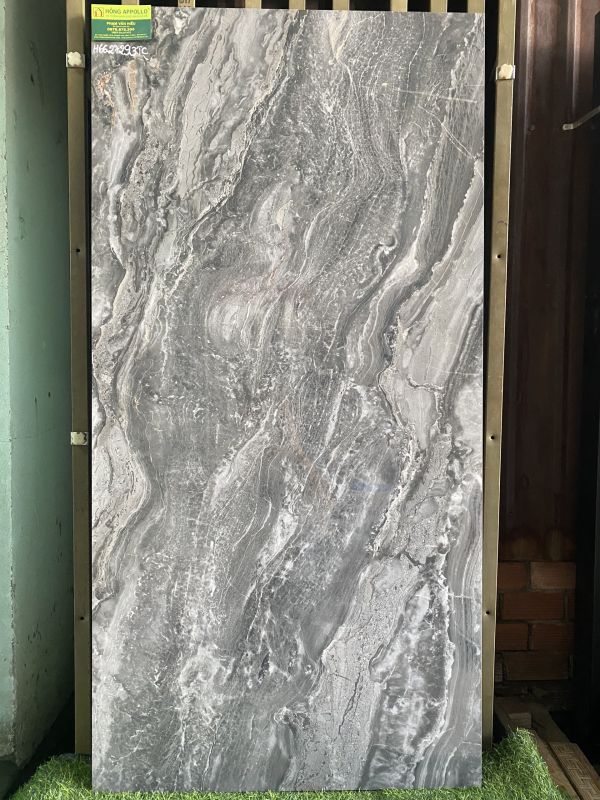 Gạch vân giả đá xám 60x120 vân ngẫu nhiên bóng kiếng đẹp