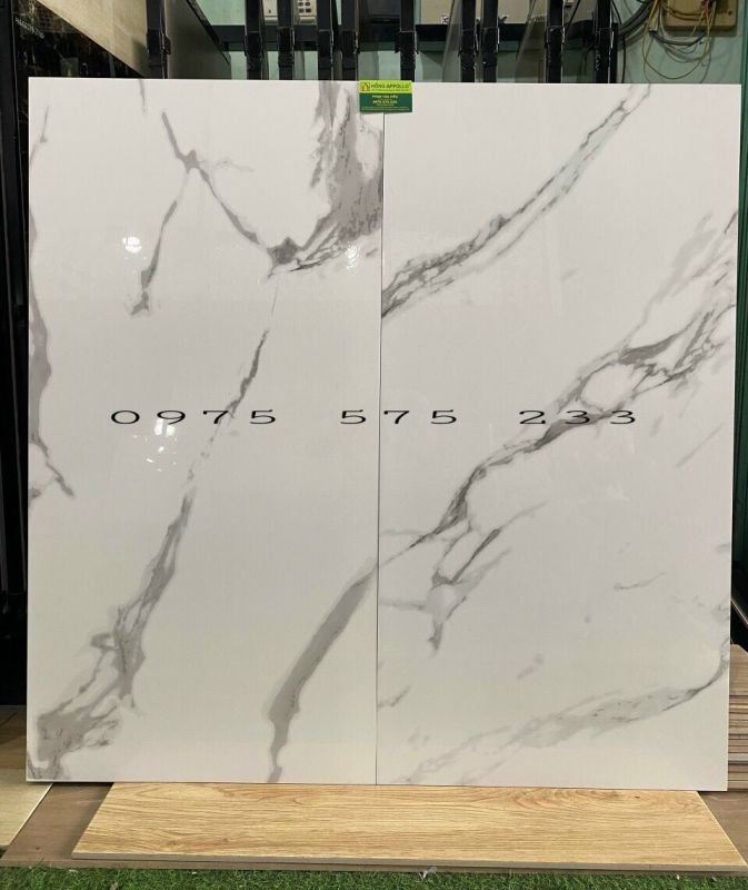 Gạch 60x120 đá bóng kiếng trắng vân xám giá sale rẻ tại tphcm