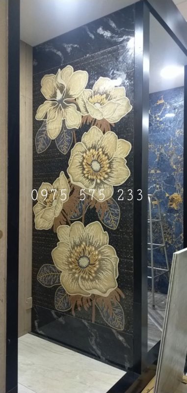 Mua gạch trang trí bông hoa to lớn 60x120 cao cấp