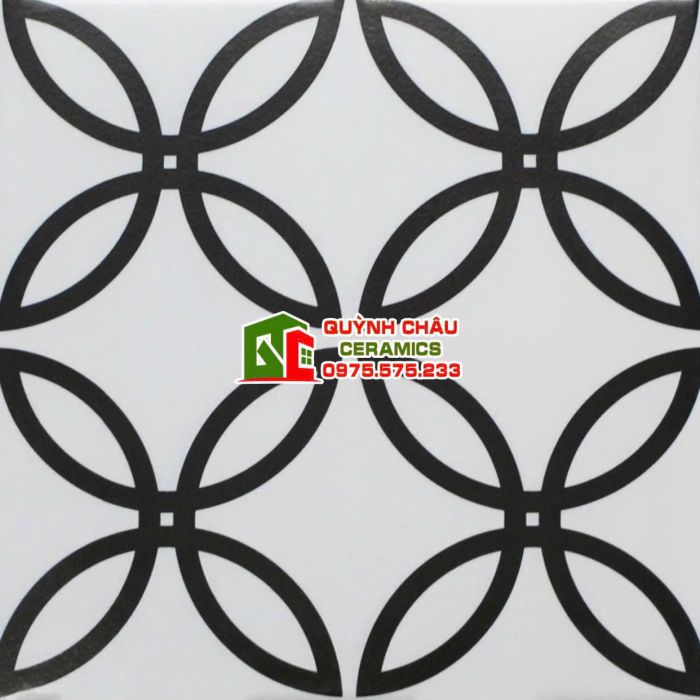 Gạch bông hoa văn 1 mẫu 20x20 lát nền đẹp