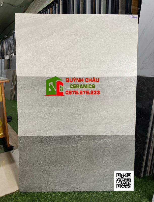 Gạch ốp tường 40x80 đá mờ màu xám apodio cao cấp