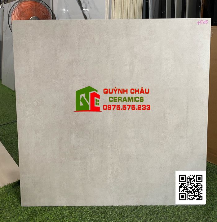 Gạch granite thạch bàn 80x80 đá mờ xám bê tông xi măng 4910