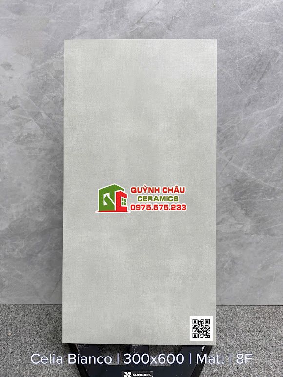 Gạch ấn độ 30x60 mờ xám nhạt vân xi măng