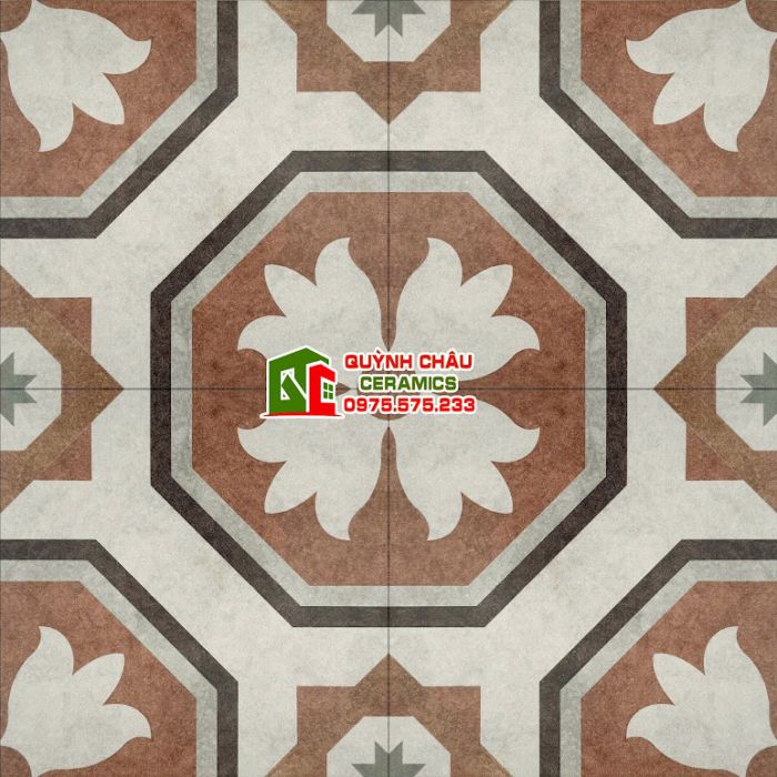 Gạch bông lát nền hoa văn giả cổ 30x30 cm
