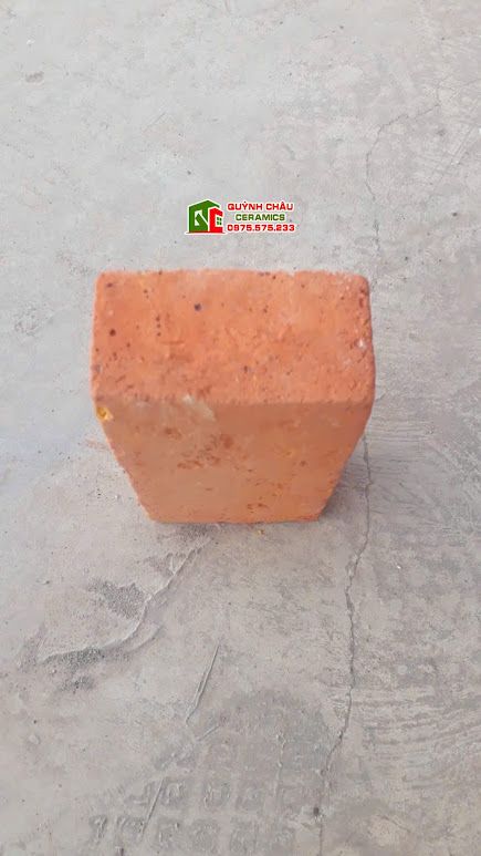 Gạch bê tông giả cổ màu vàng cam 18x9cm