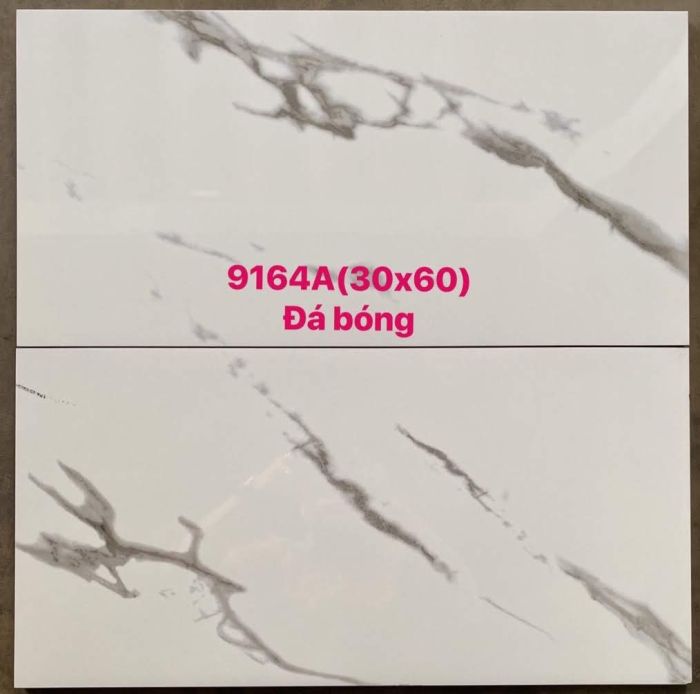 Gạch ốp lát 30x60 bóng kiếng trắng vân mây gạch giảm giá