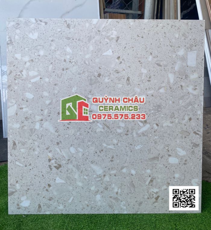Đá mài hạt to terrazzo 60x60 ốp lát sang trọng
