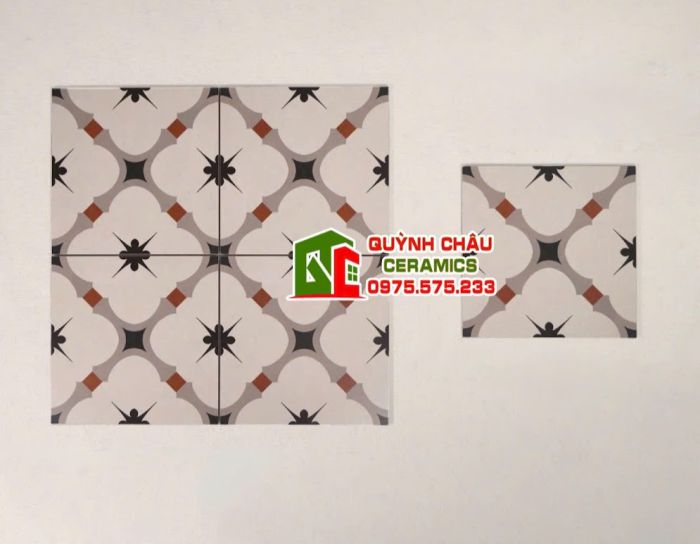 Gạch 30x30 bông hoa văn giả cổ