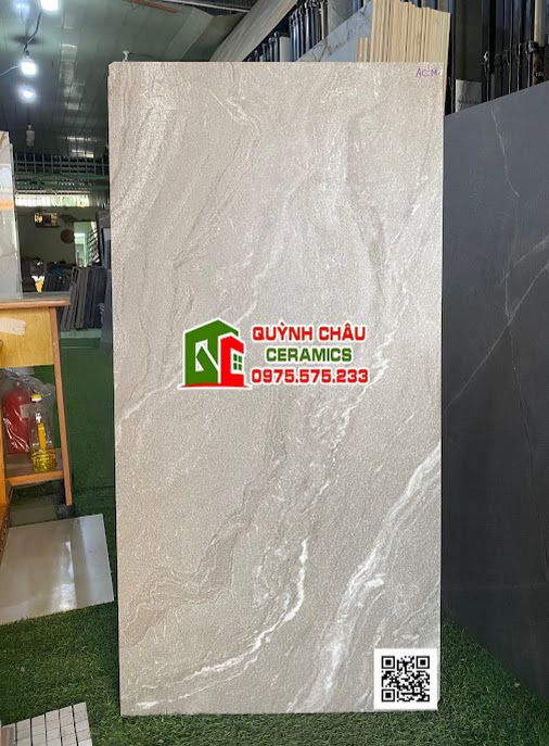  Gạch 60x120 mờ gam màu vân đá xám trắng ấn độ