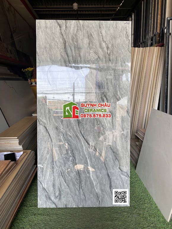 Gạch 60x120 vân đá xám bóng