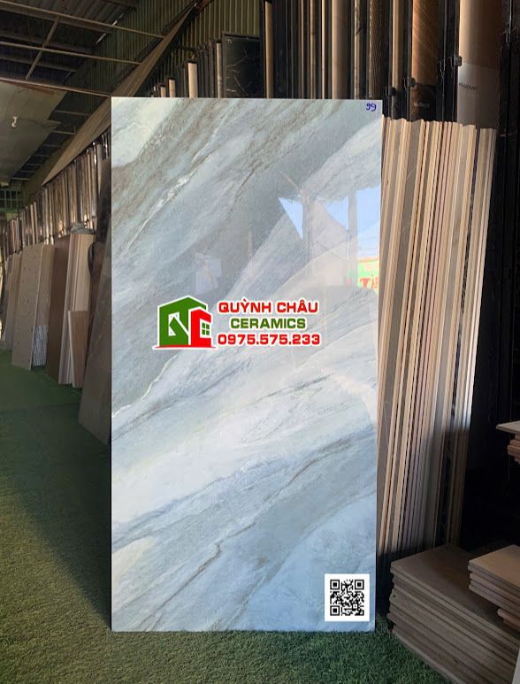 Gạch 60x120 vân đá xám xanh bóng kiếng